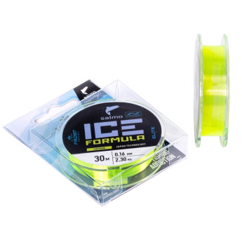 Леска монофильная зимняя SALMO ELITE ICE FORMULA FLUO YELLOW 030/016